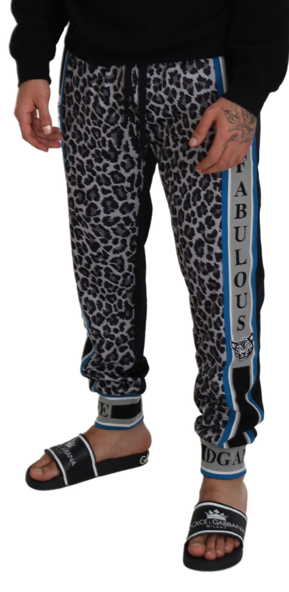 Dolce & Gabbana Chic Flerfarvede Joggerbukser