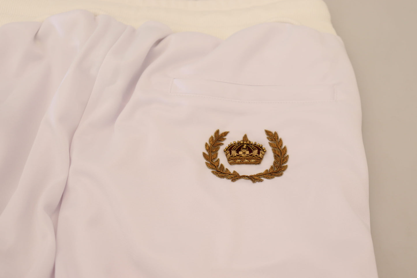 Dolce & Gabbana Elegante Hvide Joggerbukser for Sofistikeret Komfort