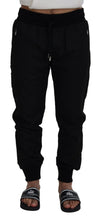 Dolce & Gabbana elegante sorte joggingbukser til den moderne mand