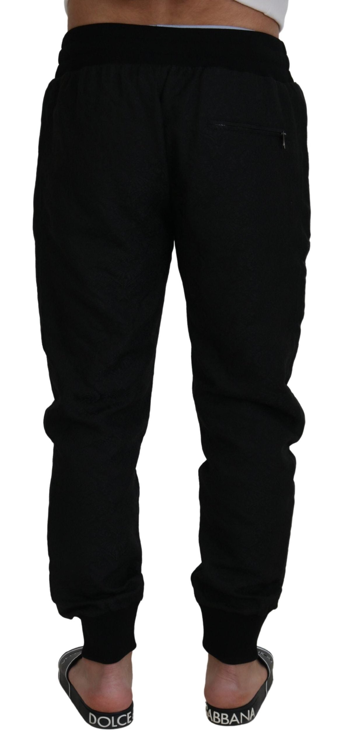 Dolce & Gabbana elegante sorte joggingbukser til den moderne mand