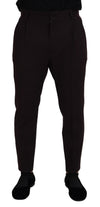 Dolce & Gabbana Elegante Brune Bukser i Bomuldsblanding