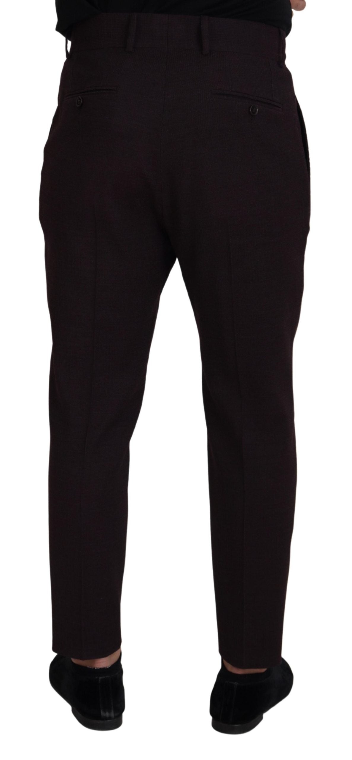 Dolce & Gabbana Elegante Brune Bukser i Bomuldsblanding