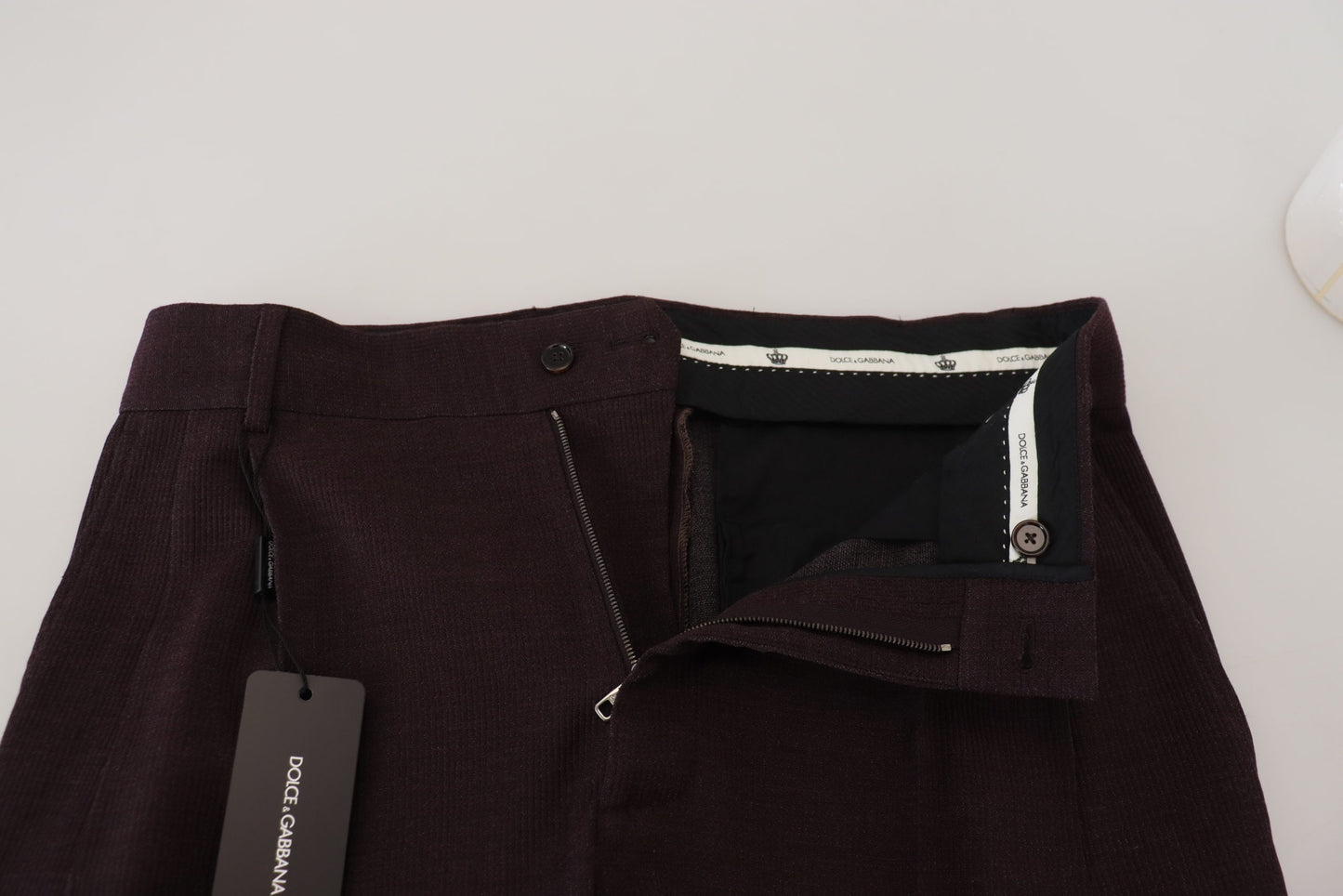 Dolce & Gabbana Elegante Brune Bukser i Bomuldsblanding