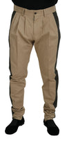 Dolce & Gabbana Elegante Bicolor Stretchbukser i Bomuld