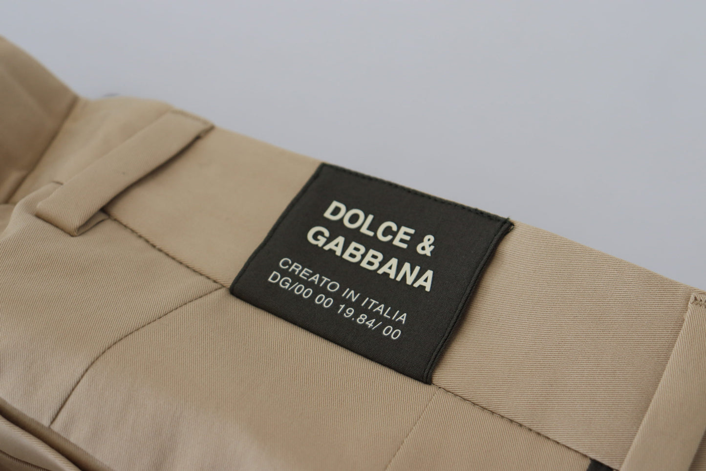 Dolce & Gabbana Elegante Bicolor Stretchbukser i Bomuld