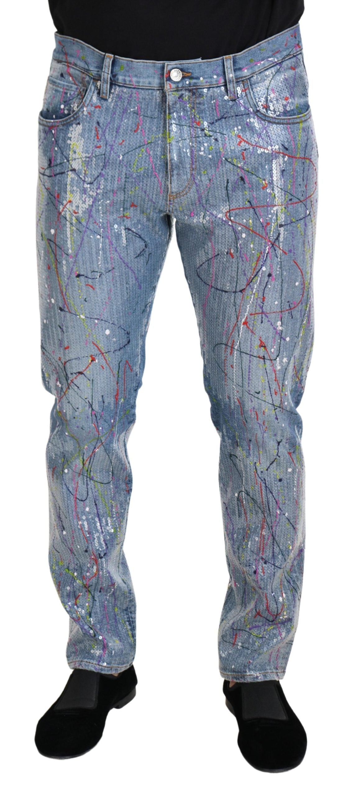 Dolce & Gabbana Udsøgte Color Splash Denimbukser