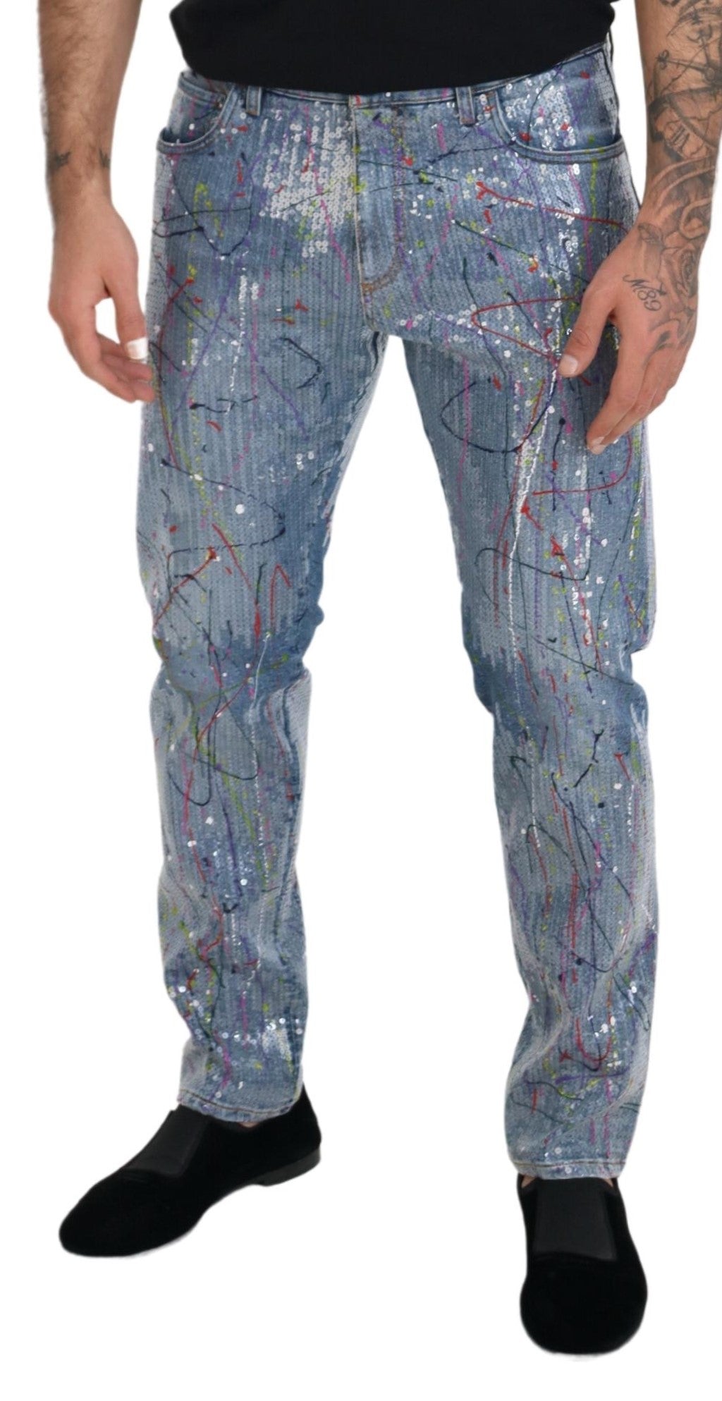 Dolce & Gabbana Udsøgte Color Splash Denimbukser