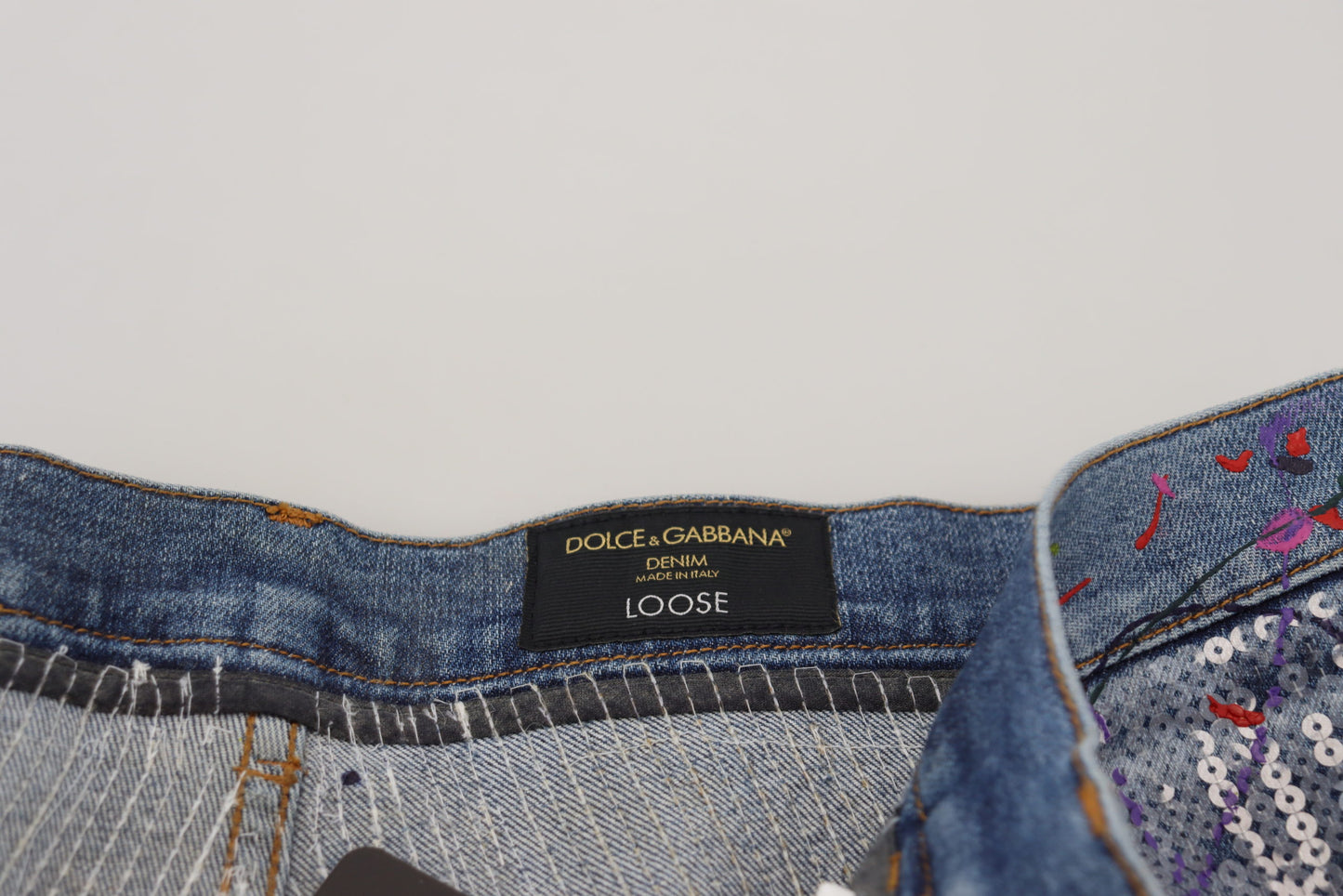 Dolce & Gabbana Udsøgte Color Splash Denimbukser