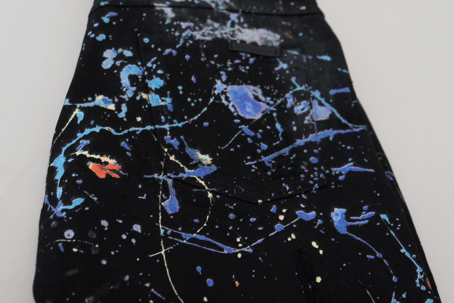 Dolce & Gabbana Udsøgte Farvestrålende Print Denimbukser