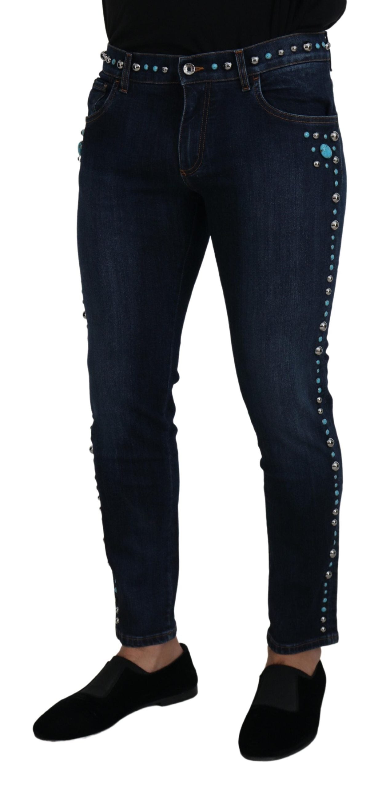 Dolce & Gabbana Nittede Opulence Denim Jeans