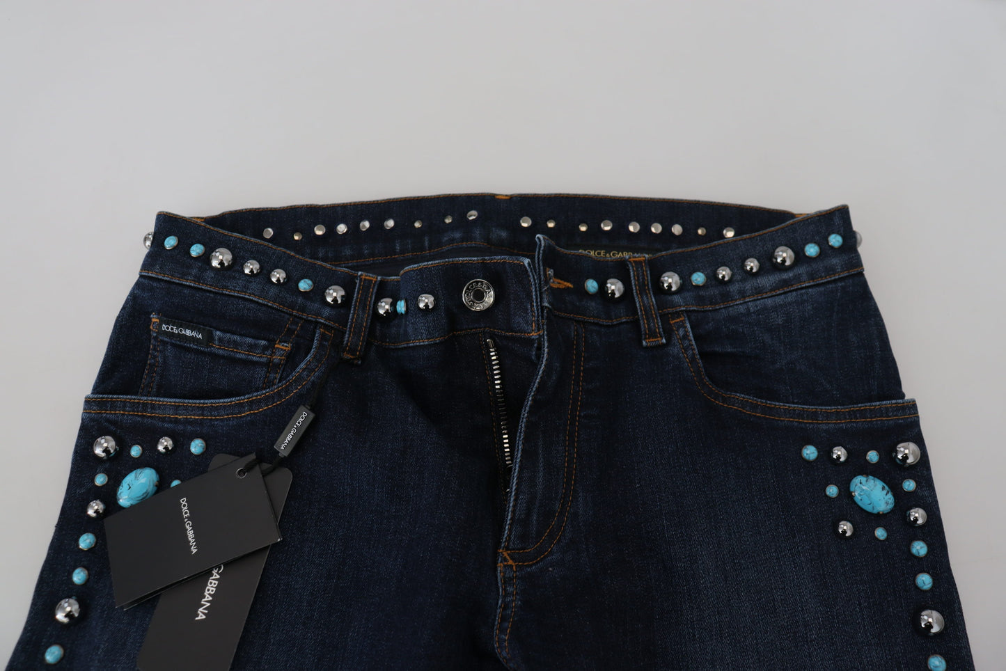 Dolce & Gabbana Nittede Opulence Denim Jeans