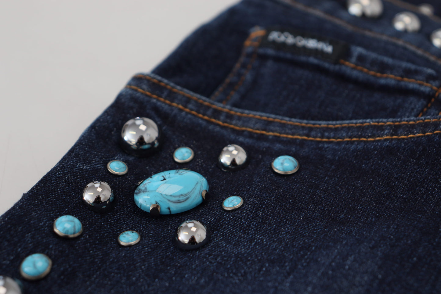 Dolce & Gabbana Nittede Opulence Denim Jeans