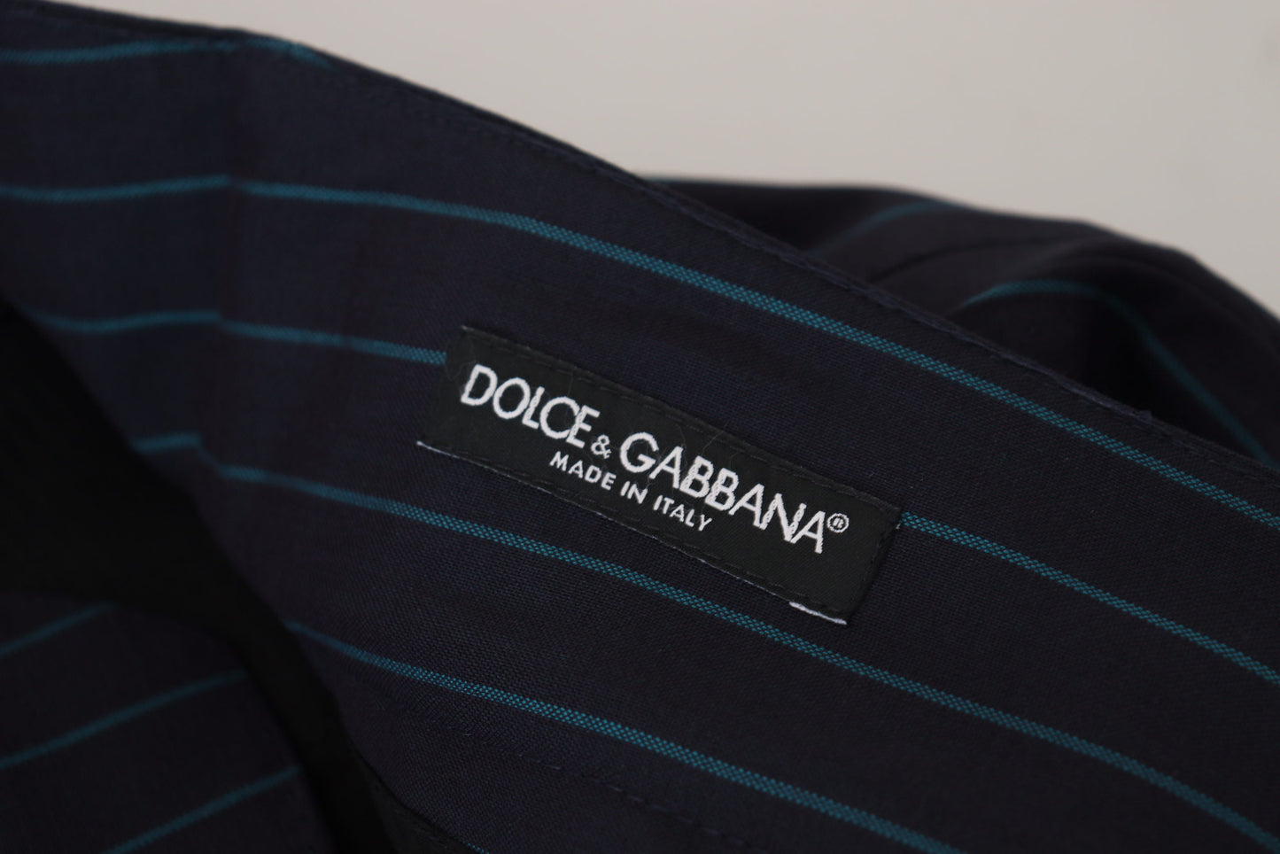 Dolce & Gabbana Elegante Stribede Bukser i Jomfruuld