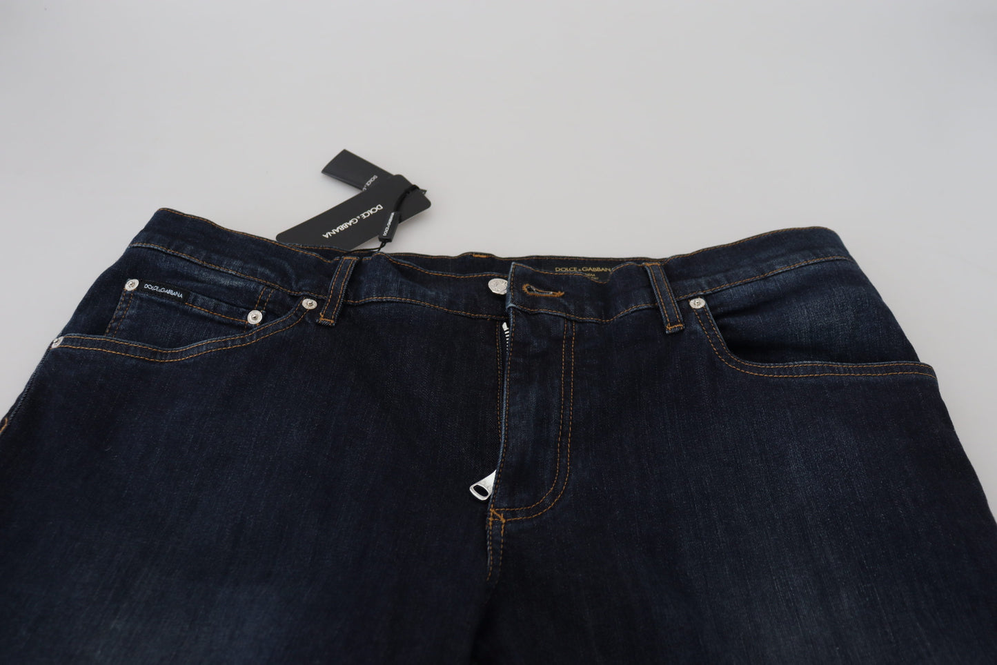 Dolce & Gabbana Elegante Blå Denimbukser
