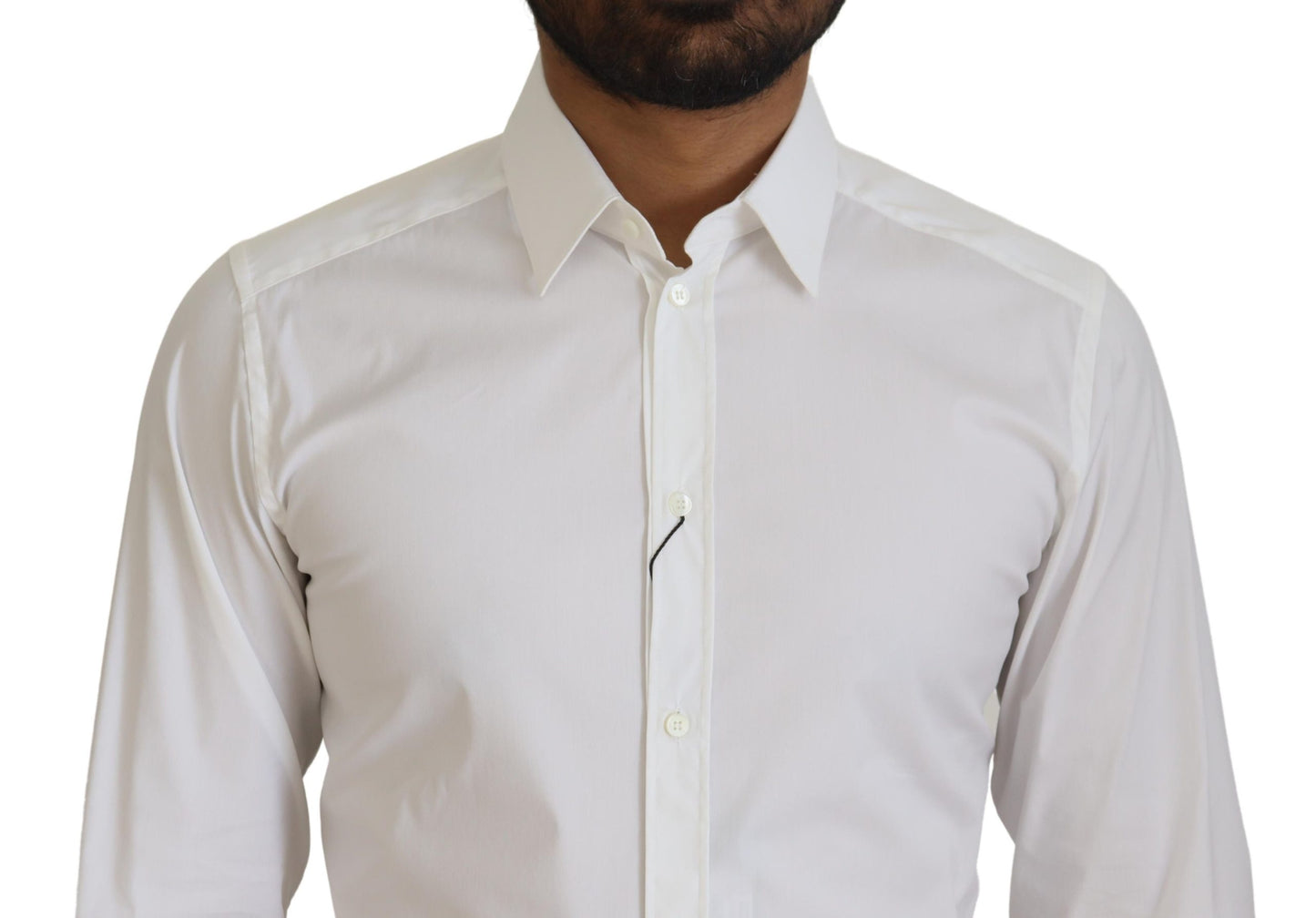 Dolce & Gabbana Blændende Hvid Slim Fit Skjorte
