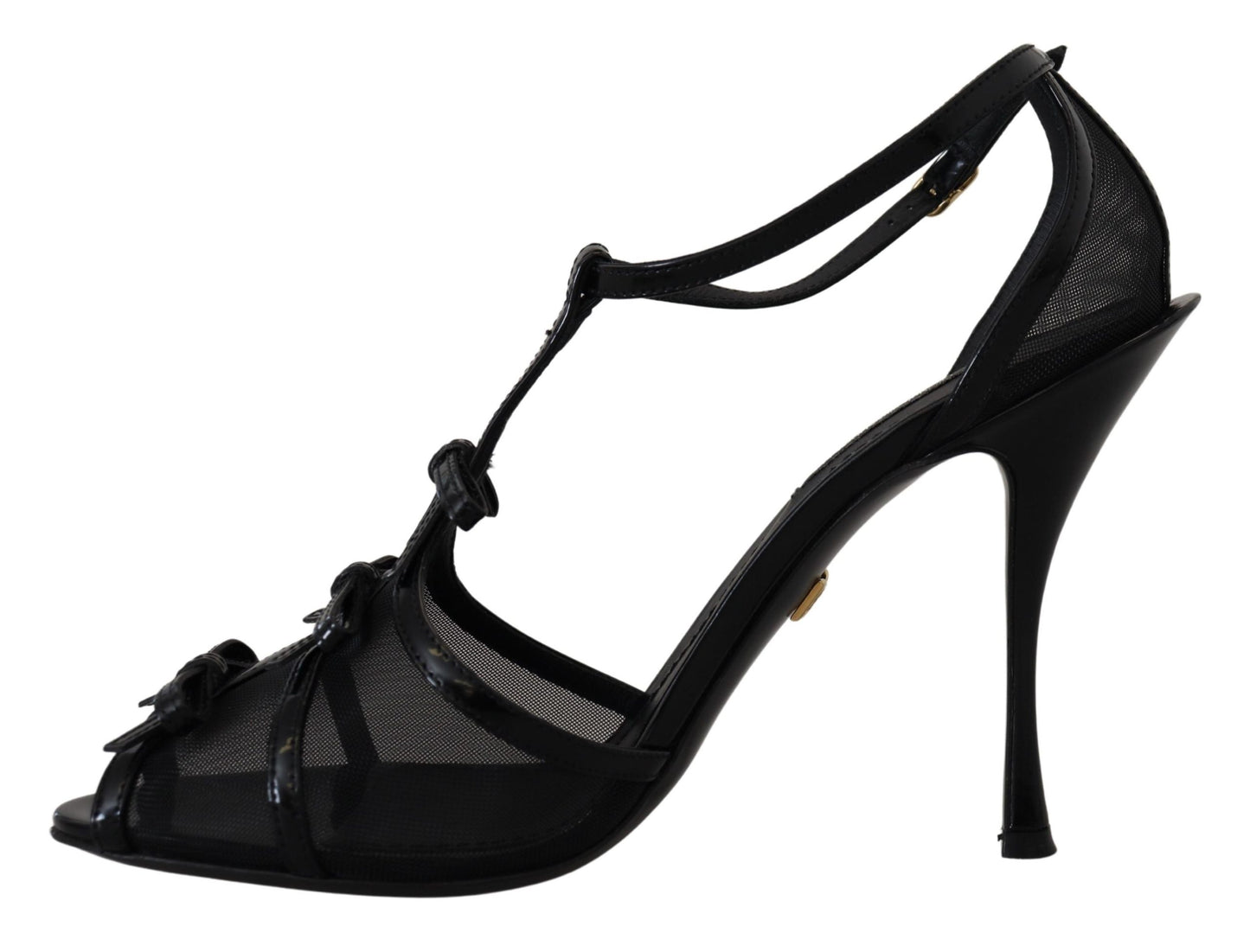 Dolce & Gabbana Elegante Sorte Sandaler med Stilettohæl