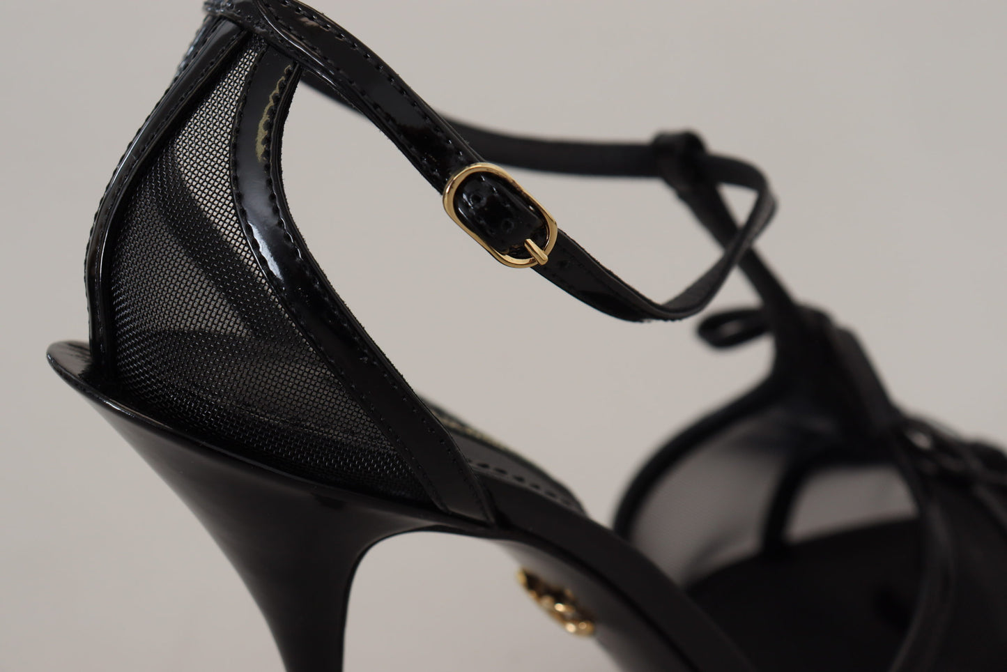 Dolce & Gabbana Elegante Sorte Sandaler med Stilettohæl