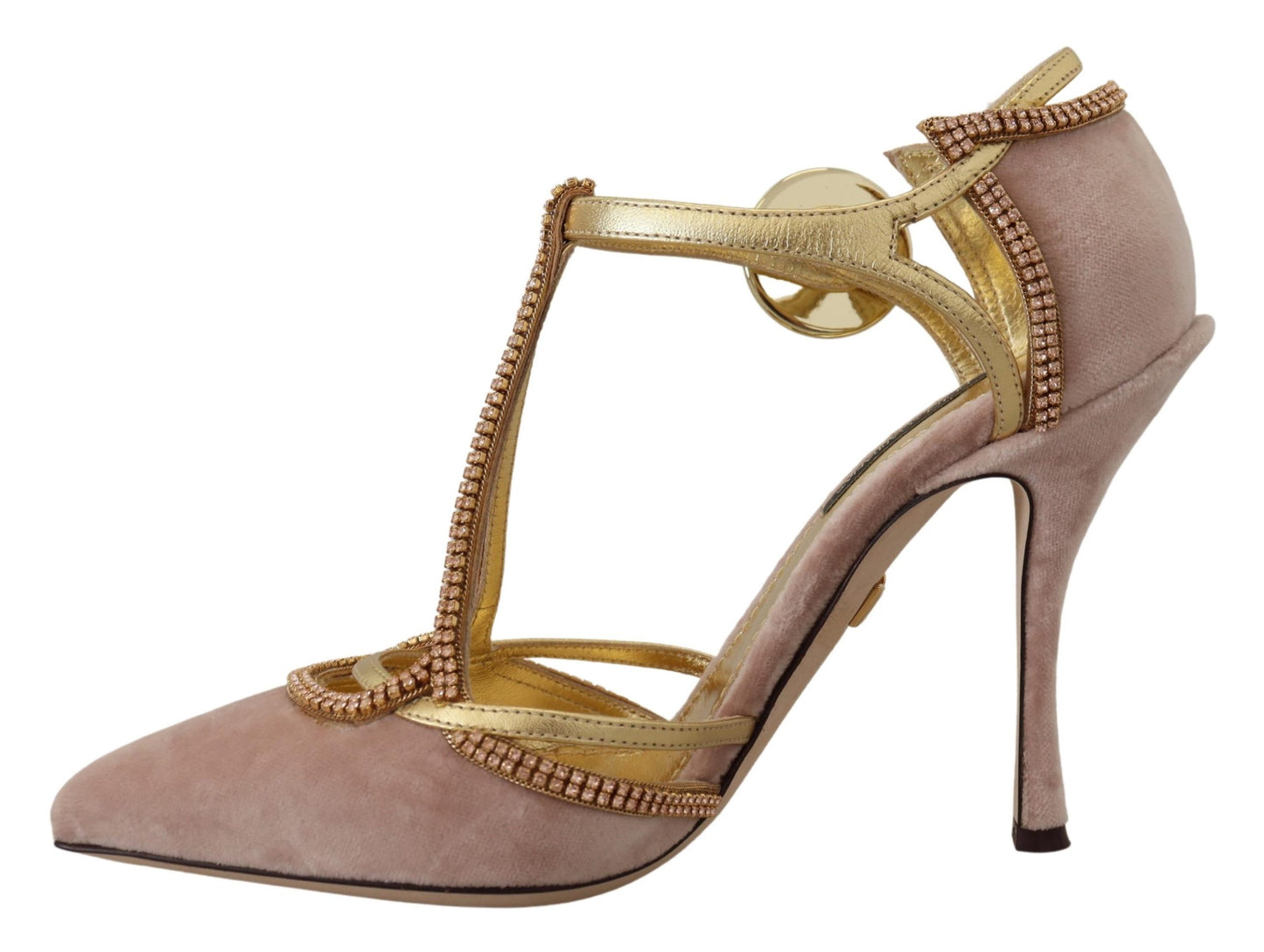 Dolce & Gabbana Elegante Pink Krystal Pumps med Høje Hæle