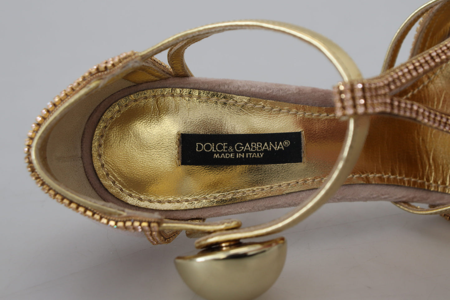 Dolce & Gabbana Elegante Pink Krystal Pumps med Høje Hæle