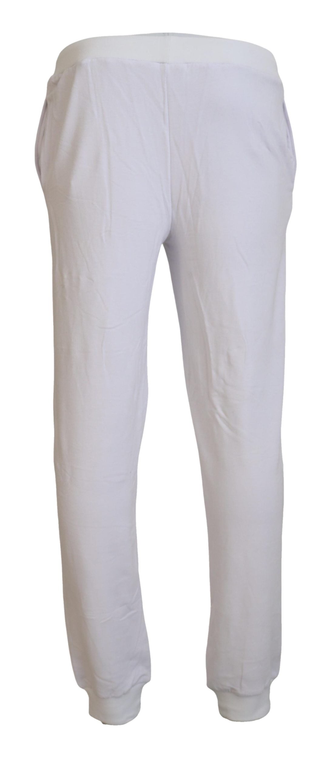 John Galliano Chic Hvide Joggingbukser - Afslappet Elegance