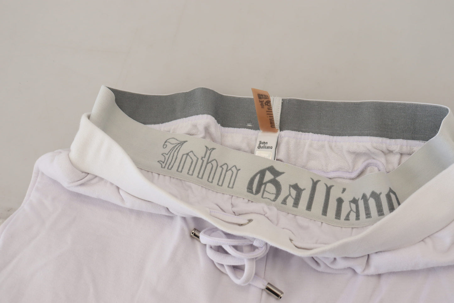 John Galliano Chic Hvide Joggingbukser - Afslappet Elegance