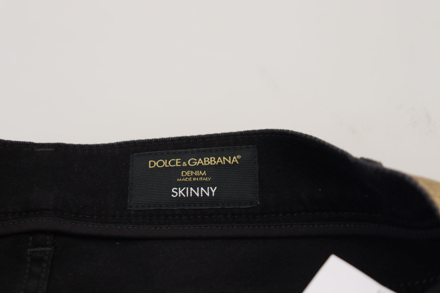 Dolce & Gabbana Elegant Guld Denim Elegance