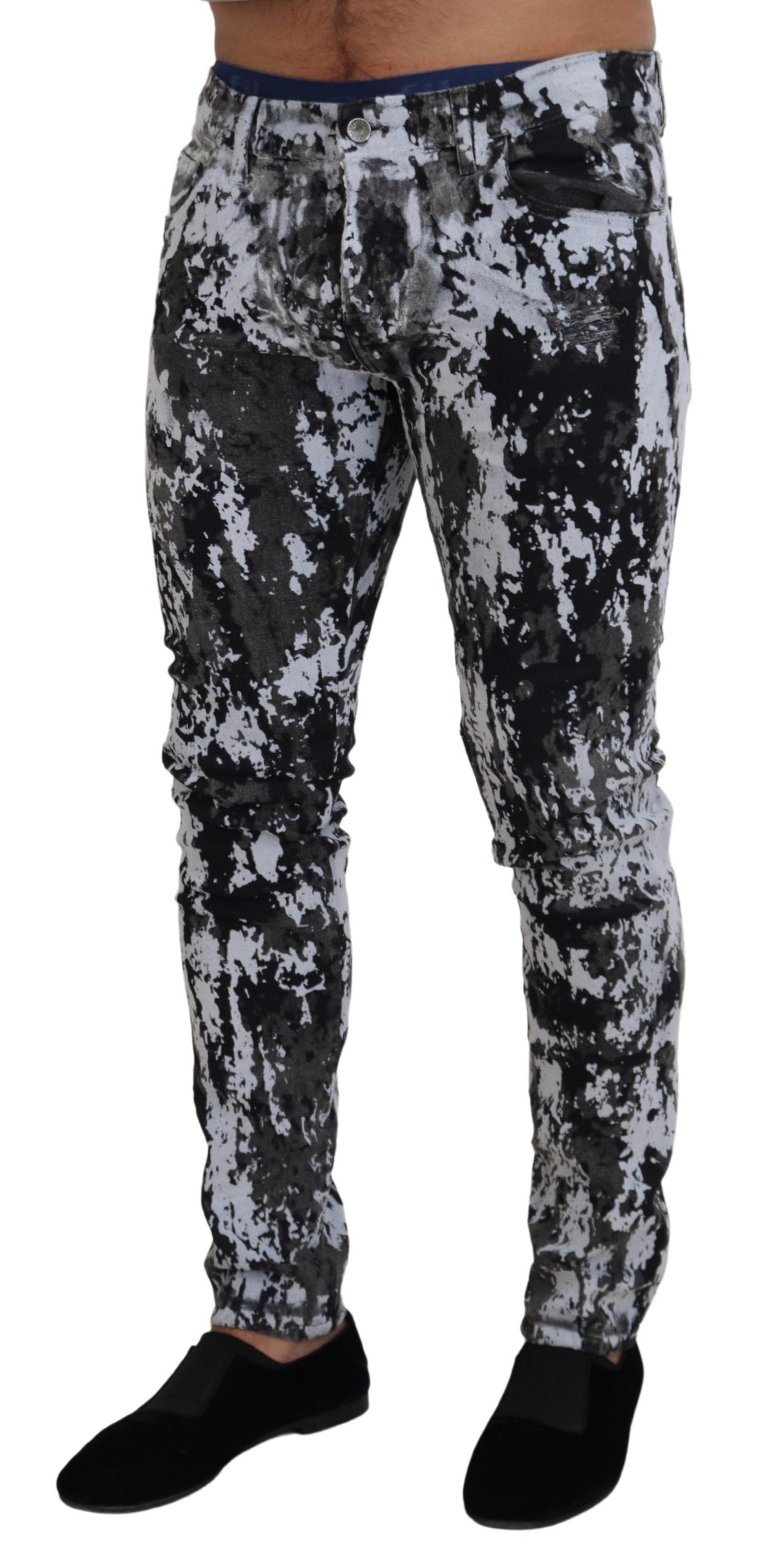 Dolce & Gabbana Flerfarvet Tie Dye Denim Ekstravaganza