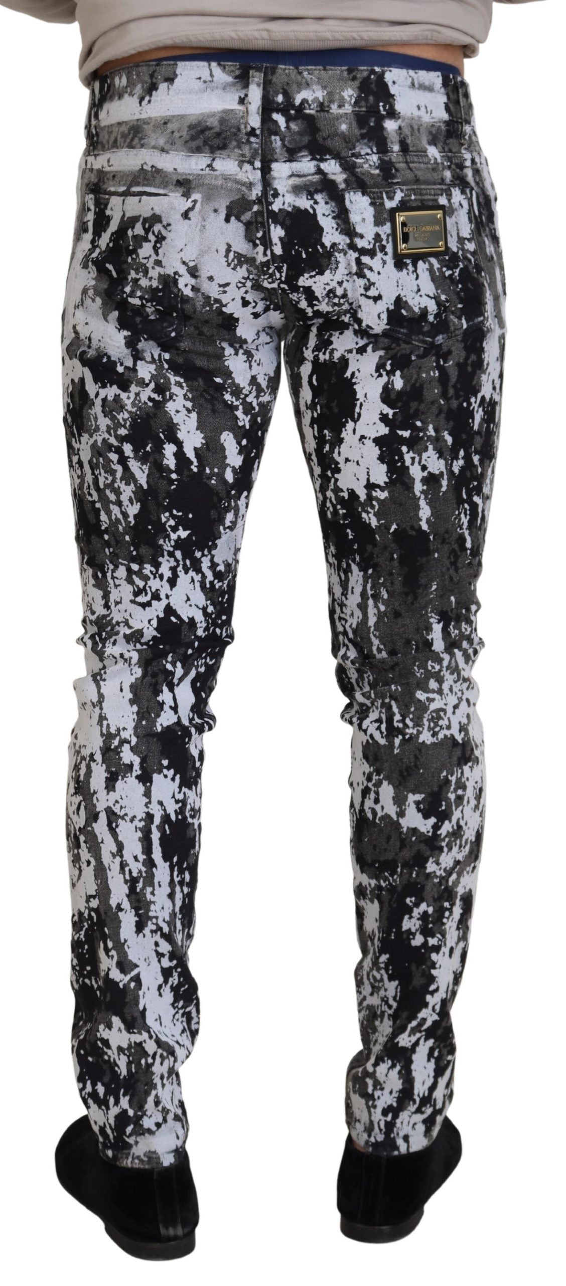 Dolce & Gabbana Flerfarvet Tie Dye Denim Ekstravaganza
