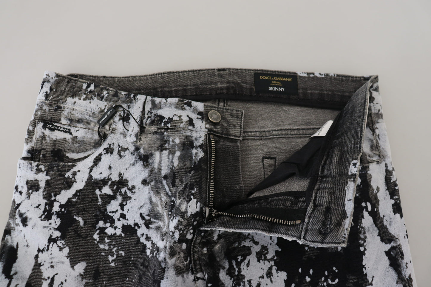 Dolce & Gabbana Flerfarvet Tie Dye Denim Ekstravaganza