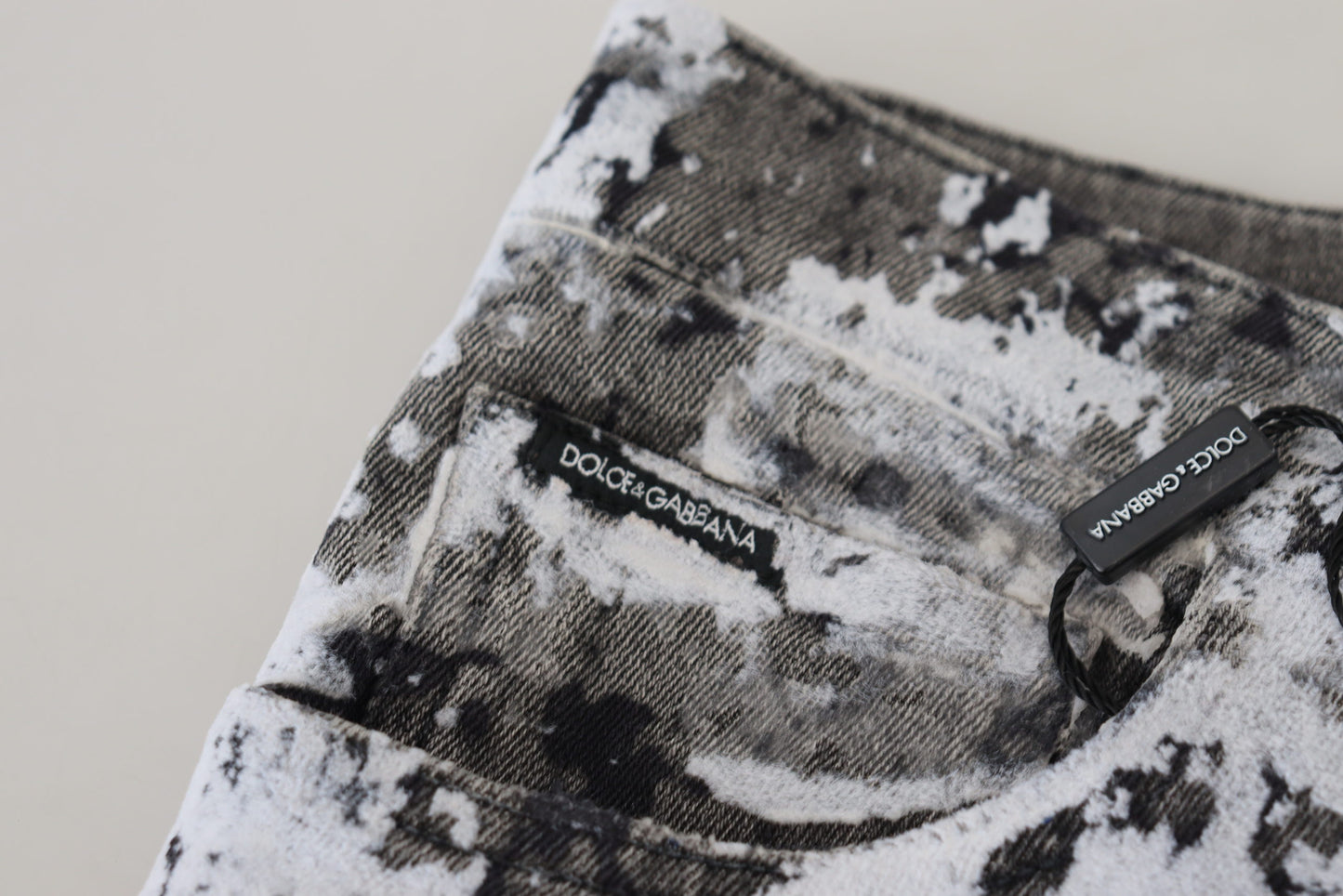 Dolce & Gabbana Flerfarvet Tie Dye Denim Ekstravaganza