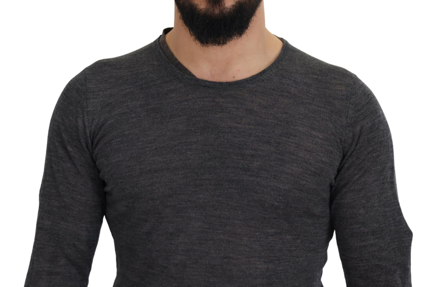 Costume National Sleek Grå Crewneck Pullover