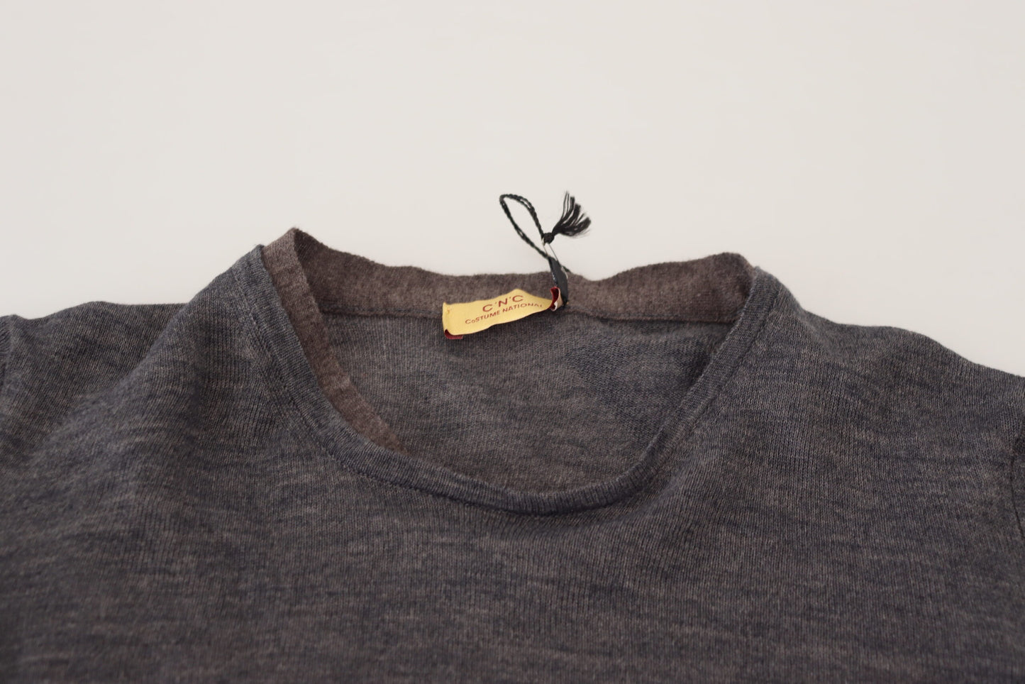 Costume National Sleek Grå Crewneck Pullover