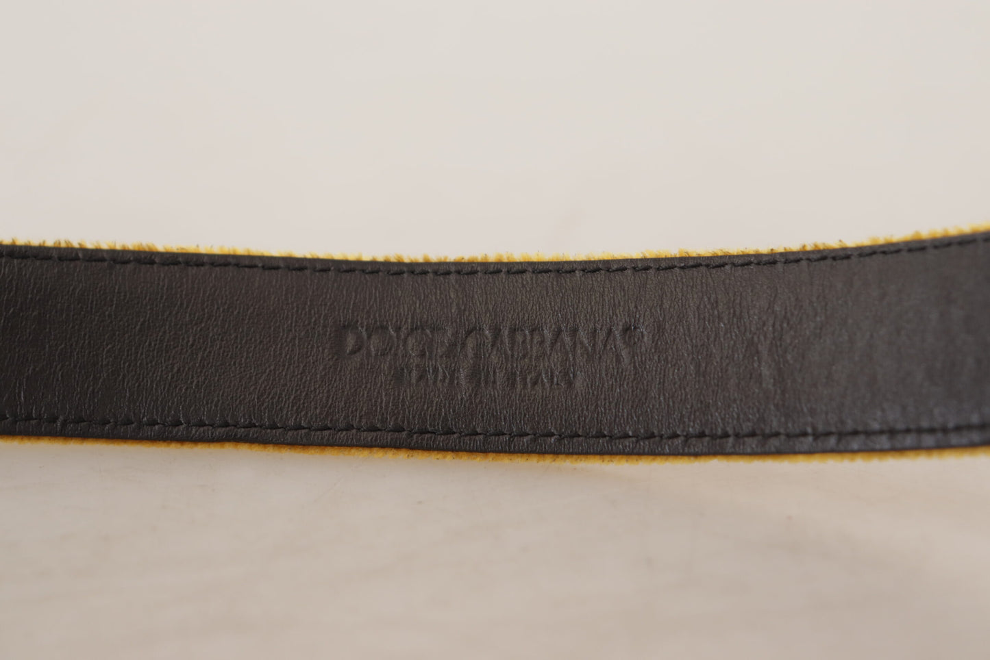 Dolce & Gabbana Elegant Velvet Guldspænde Damebælte