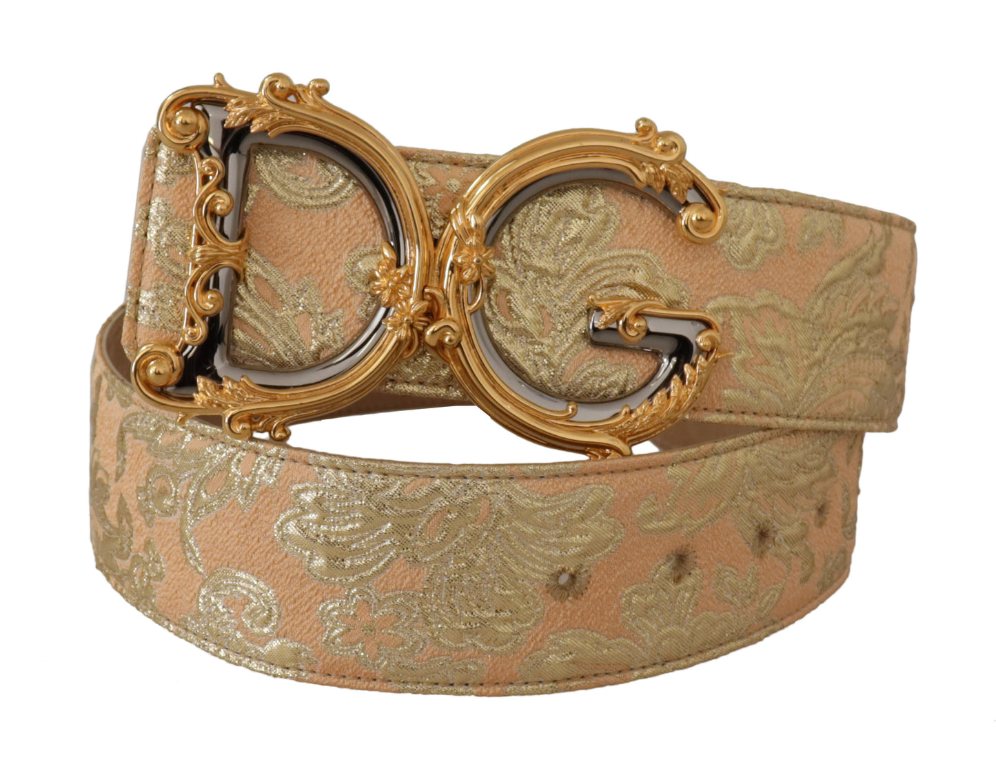 Dolce & Gabbana elegant læderbælte med logospænde