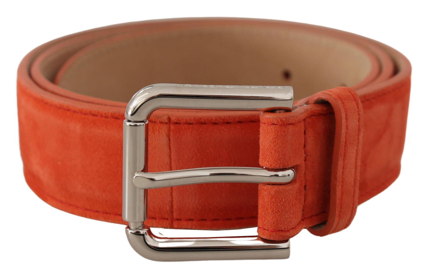 Dolce & Gabbana Elegant Ruskindsbælte i Vibrant Orange