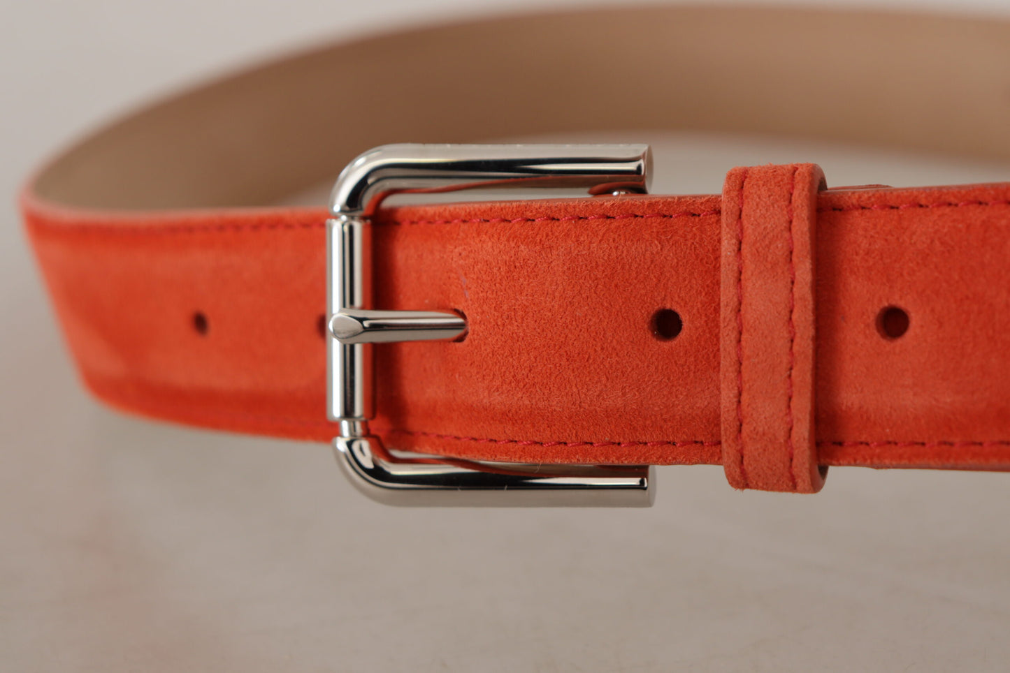 Dolce & Gabbana Elegant Ruskindsbælte i Vibrant Orange