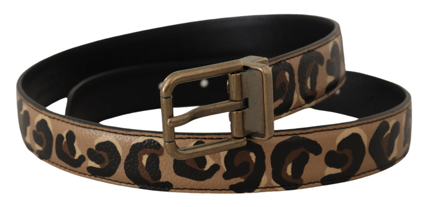 Dolce & Gabbana Chic læderbælte med graveret logo