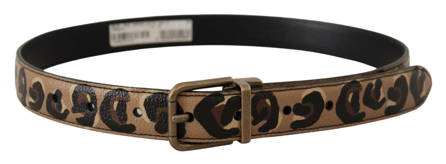 Dolce & Gabbana Chic læderbælte med graveret logo