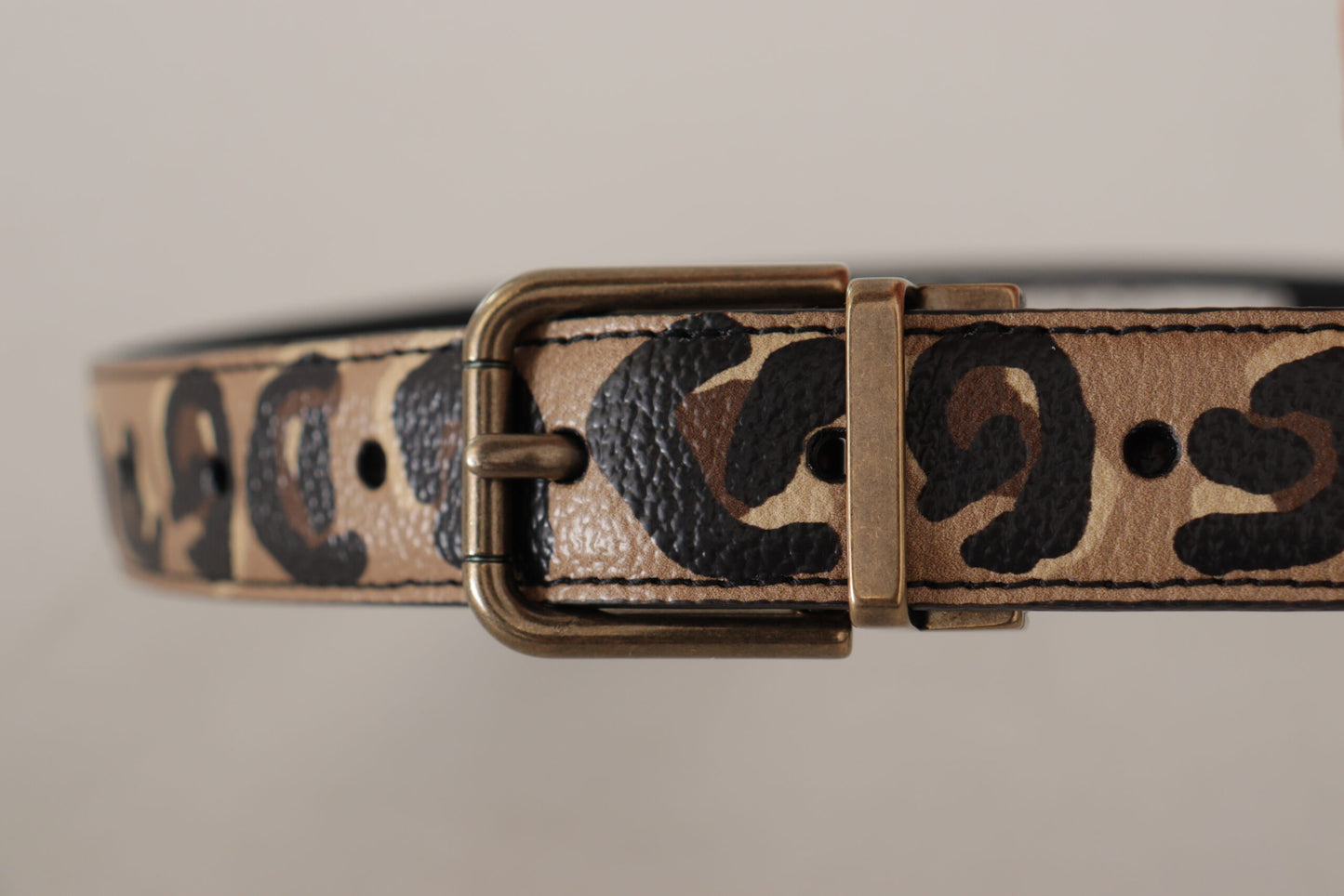 Dolce & Gabbana Chic læderbælte med graveret logo