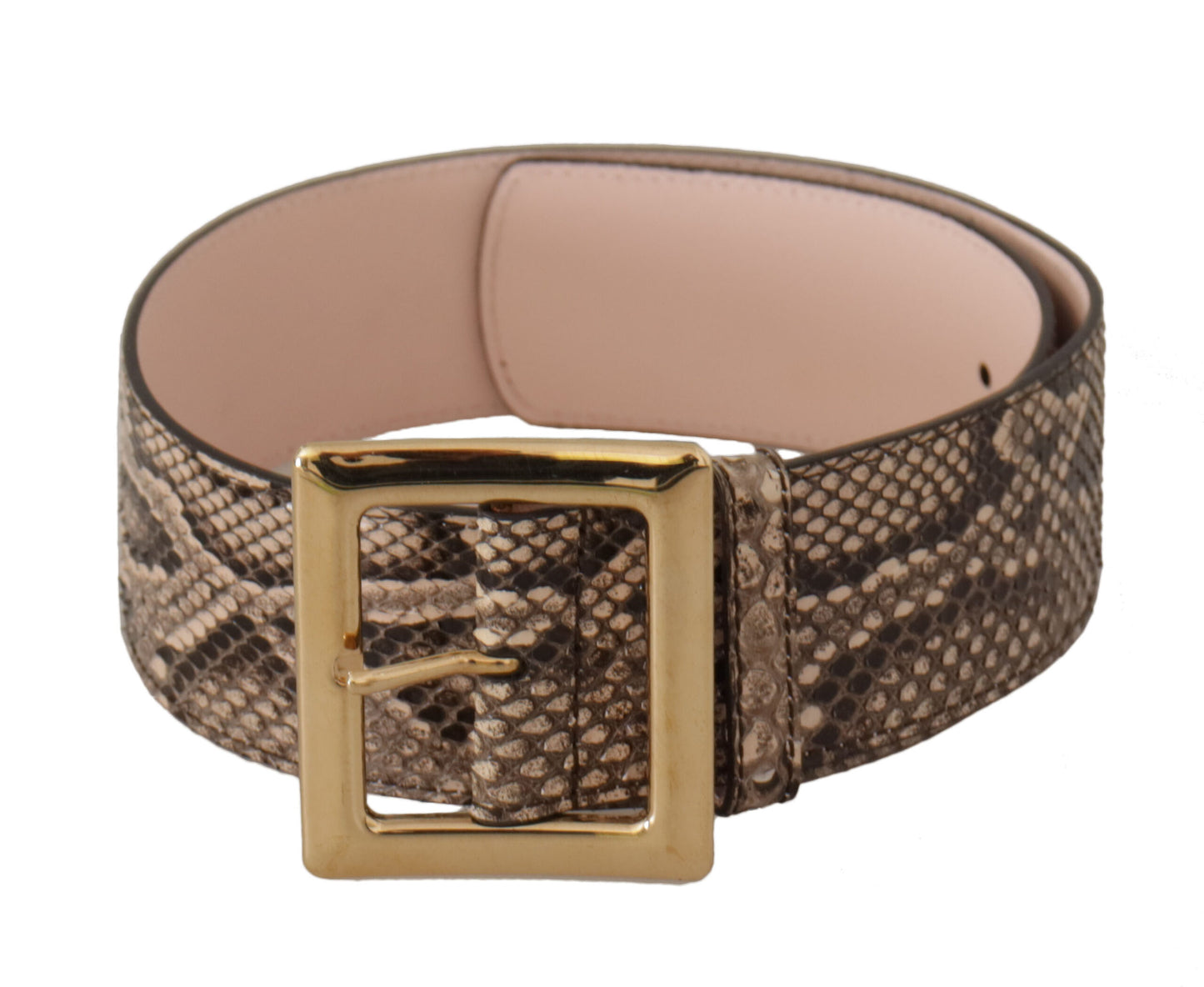 Dolce & Gabbana elegant læderbælte med logospænde