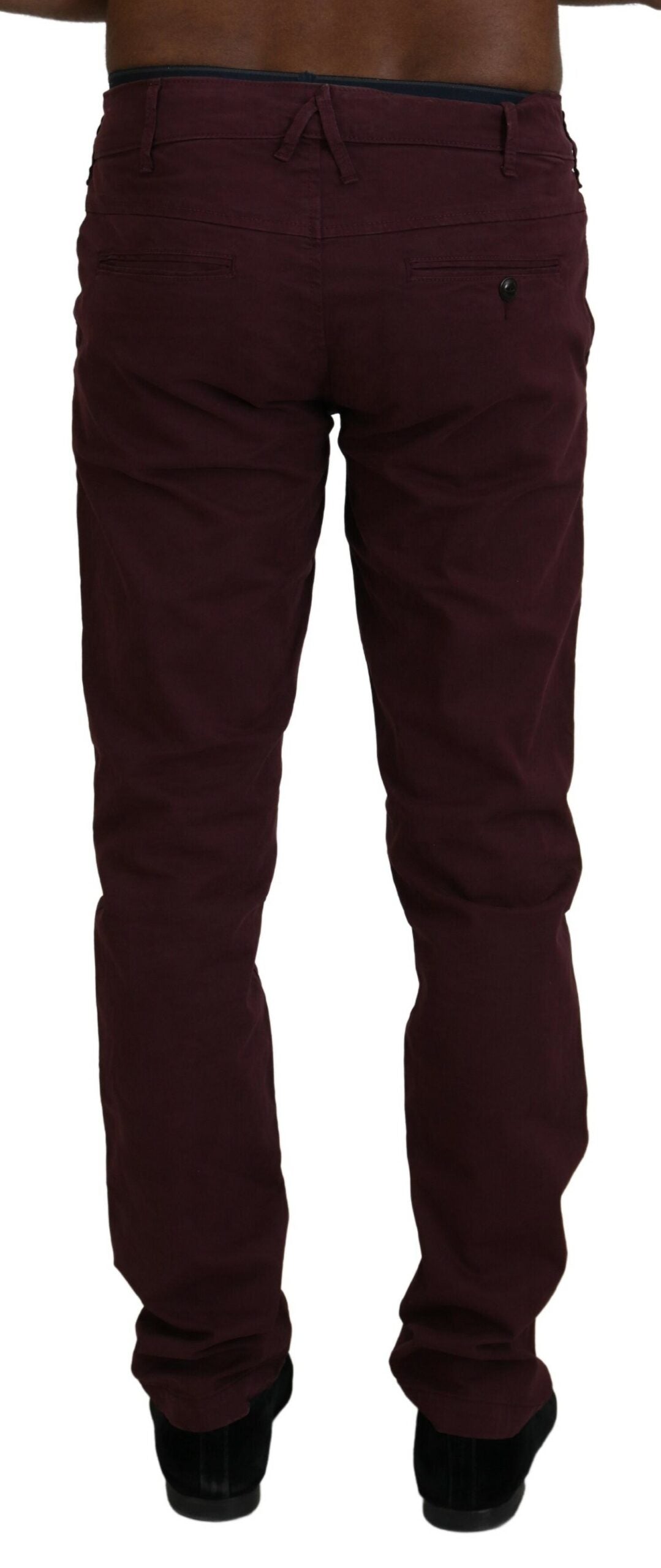 CYCLE Maroon Skinny Fit Bomuldsbukser