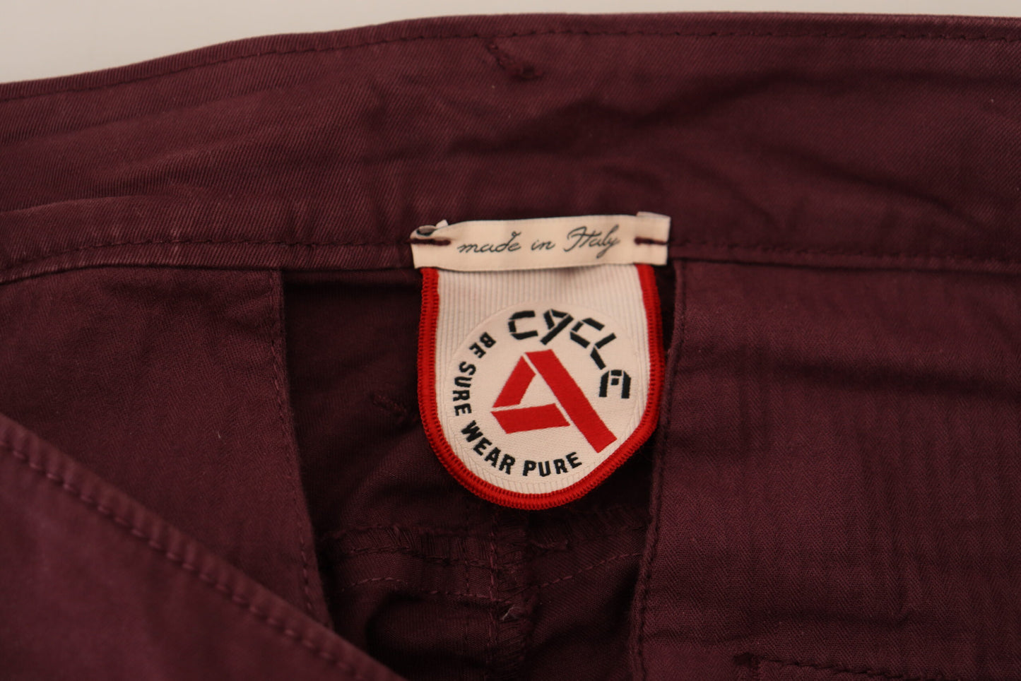 CYCLE Maroon Skinny Fit Bomuldsbukser