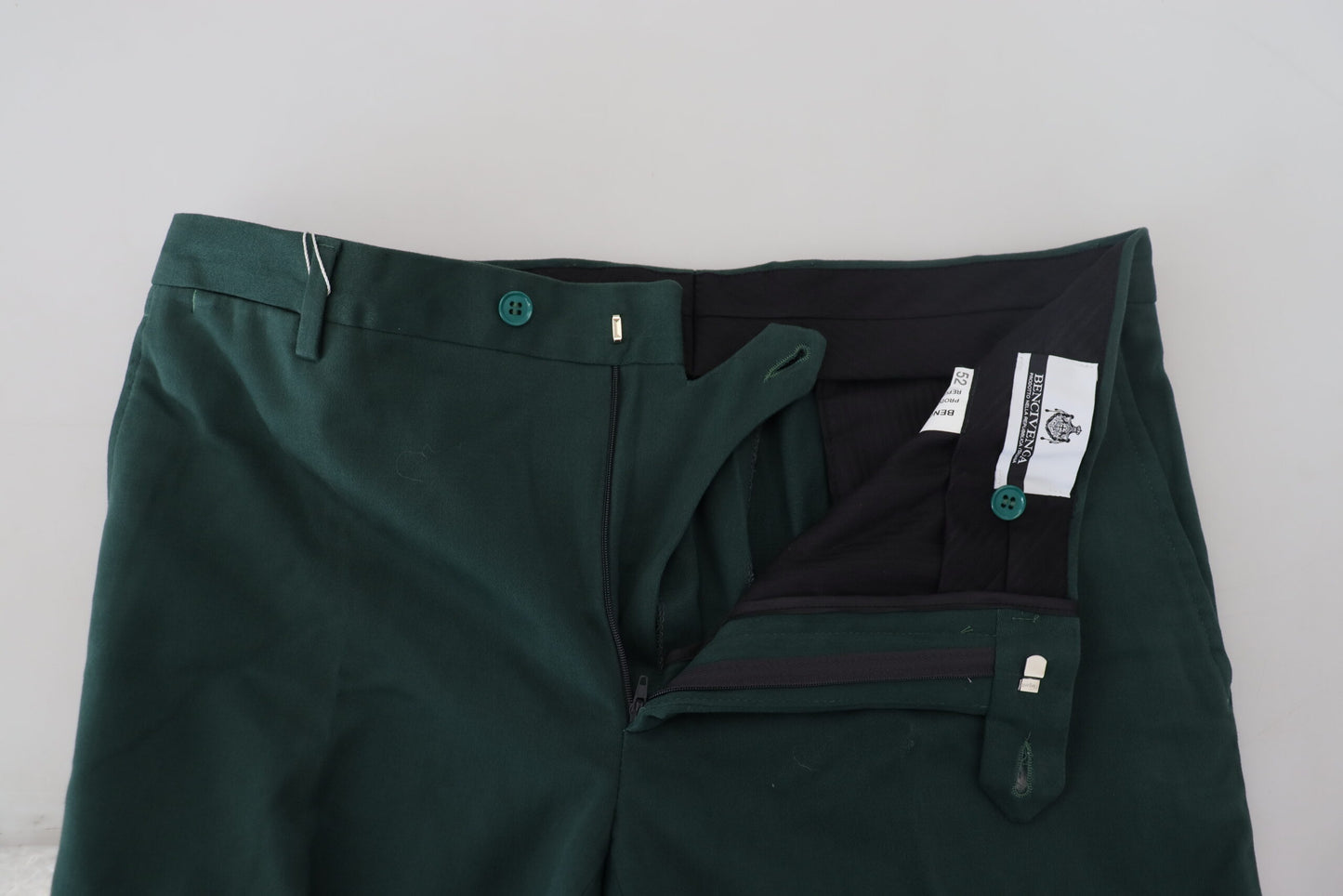 BENCIVENGA Elegante Mørkegrønne Chino Bukser