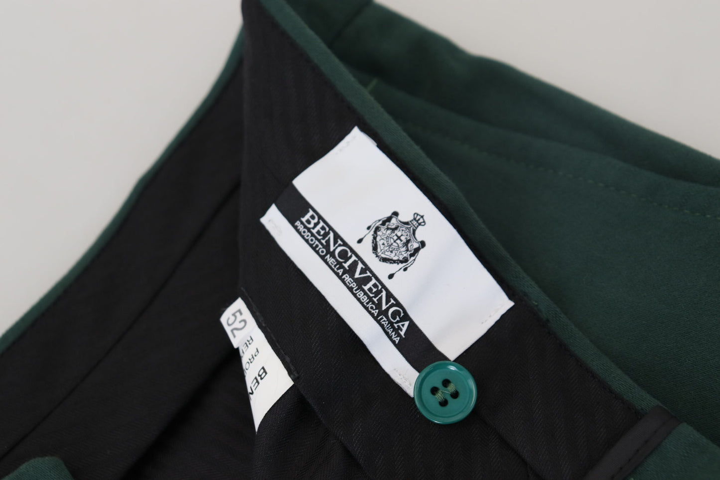 BENCIVENGA Elegante Mørkegrønne Chino Bukser