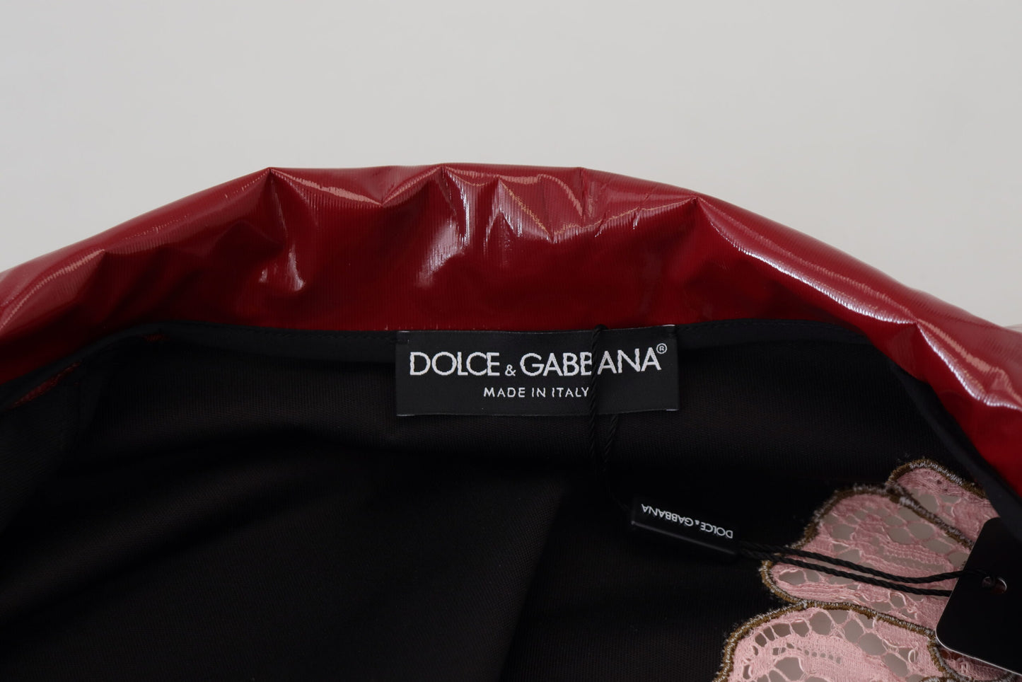 Dolce & Gabbana Maroon Floral Luxe Jakke