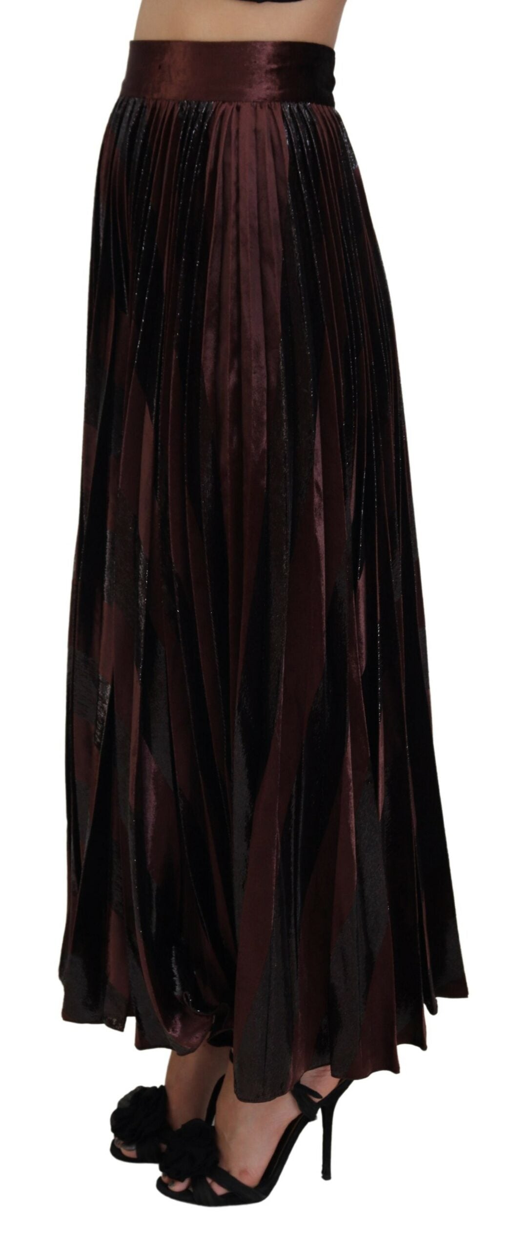 Dolce & Gabbana Elegant Højtaljet A-formet Maxinederdel