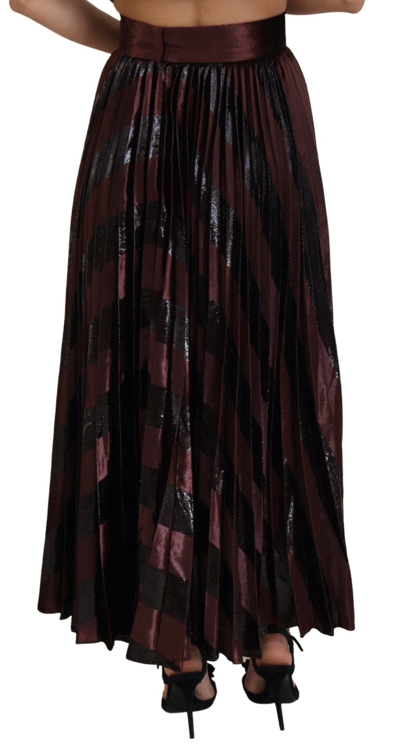 Dolce & Gabbana Elegant Højtaljet A-formet Maxinederdel