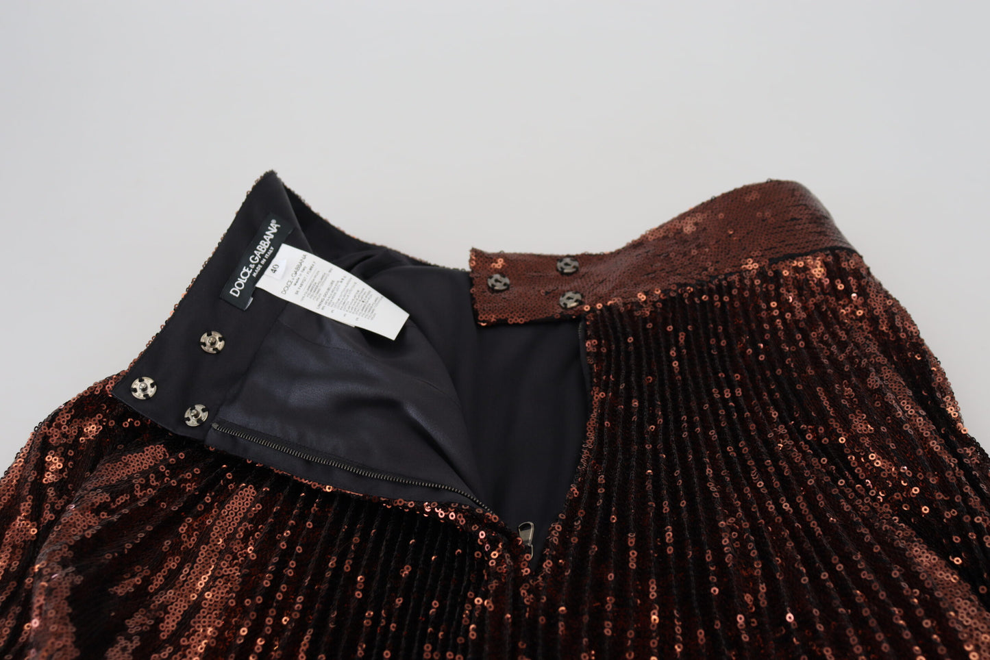 Dolce & Gabbana Elegant Højtaljet A-formet Midi-nederdel