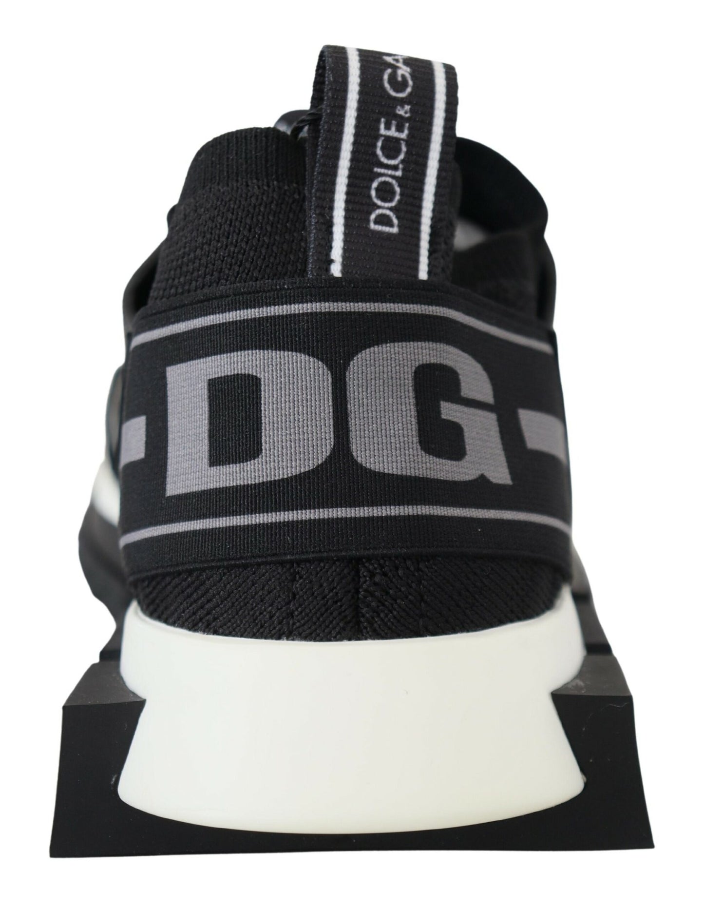 Dolce & Gabbana Chic Sorrento Slip-On Sneakers i Monokrom