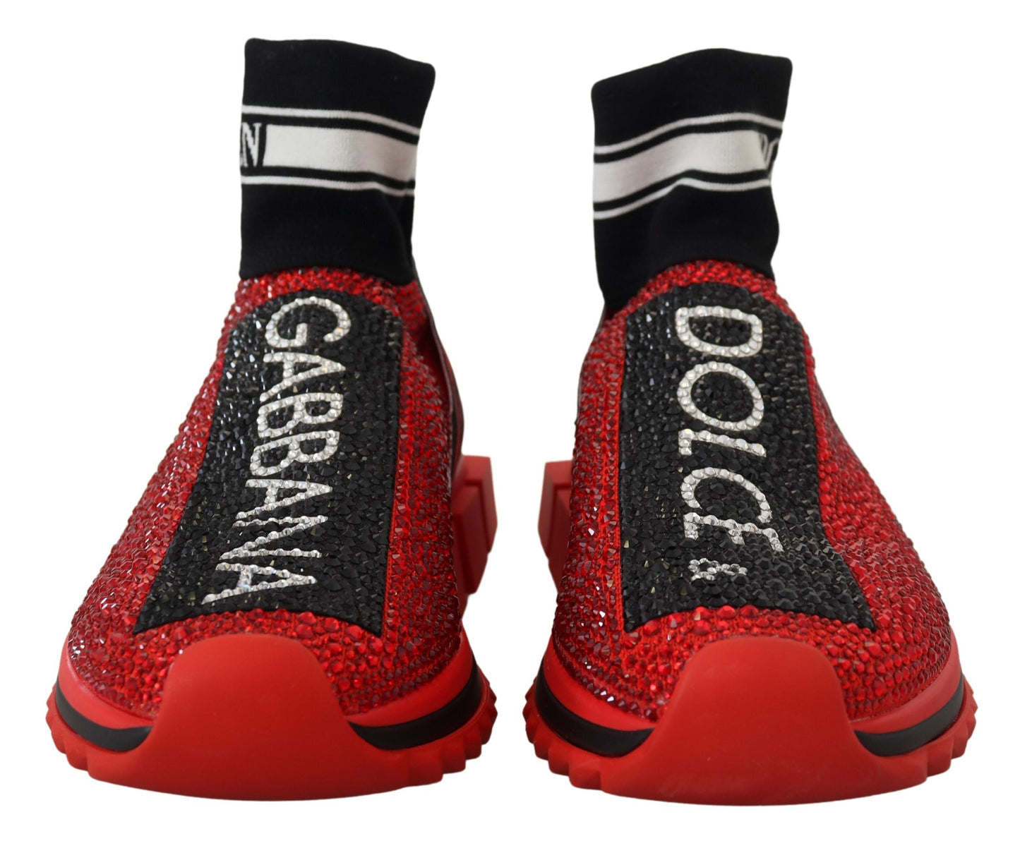 Dolce & Gabbana Udsøgte Røde Sorrento Slip-On Sneakers